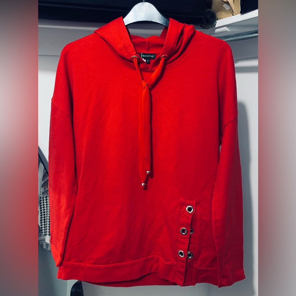 Tricotto Vibrant Red Hoodie